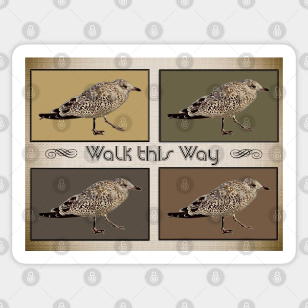 Walk This Way Sticker by MaryLinH